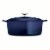 Tramontina Gourmet Covered Oval Cast Iron Dutch Oven - Gradated Cobalt Perspective: left