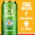 Sparkling Ice® Caffeinated Triple Citrus Flavored Sparkling Water Can Perspective: left