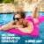 TRC Recreation Serenity 1.5 Thick Foam Swimming Pool Float Mat, Flamingo Pink Perspective: left