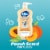 Dial® Kids 3-in-1 Peach Scent Shampoo Body Wash Bubble Bath Perspective: left