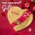 PANGBURN'S Millionaires Valentine's Day Milk Chocolate Pecans and Honey Caramel Heart Gift Box Perspective: left