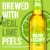 Bud Light Lime American Light Lager Beer Perspective: left