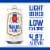 Natural Light American Light Lager Beer Perspective: left