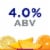 Michelob ULTRA Second Edition Organic Hard Seltzer Perspective: left