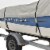 Budge Sportsman 600 Denier Gray Center Console Flat Front / Skiff / Deck Boat Cover Perspective: left