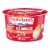 Breakstone's Cottage Doubles Lowfat Cottage Cheese & Peach Topping with 2% Milkfat, 4.7 oz Cup Perspective: left
