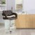 Comfortable Adjustable Height Barstool, Brown- Saltoro Sherpi Perspective: left