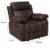Coaster Myleene Faux Leather Glider Recliner in Chestnut Perspective: left