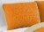 Harper Lane Solid Medallion Orange Reverse To Tan 2 Piece Quilt Set Perspective: left