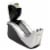Scotch Value Desktop Tape Dispenser Attached 1  Core Black/Silver C60ST Perspective: left