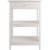 Winsome Delta 2 Shelf Transitional Wooden Printer Stand in White Perspective: left