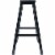 Winsome 29 Bar Saddle Stool in Black Perspective: left