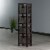 Leo 5-Pc Storage Shelf With 4 Foldable Woven Baskets, Espresso And Chocolate Perspective: left