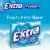 Extra Gum Peppermint Sugar Free Chewing Gum Single Pack Perspective: left