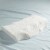 Sleep Philosophy Polyester Gel Contour Foam Pillow in White Finish BASI30-0580 Perspective: left