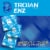 Trojan ENZ Classic Reservoir End Latex Condoms with Spermicidal Lubricant Perspective: left