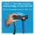 Soft Grip Derby Cane - Metalic Blue Perspective: left