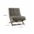 Ashley Sidewinder Tufted Accent Chair in Taupe Perspective: left