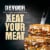 DEVOUR All Day Breakfast Double Sausage & Smoked Bacon Loaded Tater Tots Frozen Meal Perspective: left