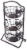 Mikasa Gourmet Basics 3-Tier Rooster Hanging Basket Perspective: left