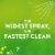Scrubbing Bubbles Mega Shower Foamer Bathroom Cleaner Rainshower Scent Perspective: left