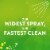 Scrubbing Bubbles Mega Shower Foamer Bathroom Cleaner Rainshower Scent Perspective: left