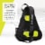 Franklin Pickeball U.S. Open Sling Bag - Black / Green Perspective: left