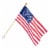 Annin Flagmakers American Flag Kit with Wood Pole Perspective: left
