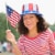 Annin Flagmakers American Hand Flag Perspective: left