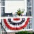 Annin Flagmakers Pleated Fan Bunting Decoration American Flag Perspective: left