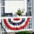 Annin Flagmakers Pleated Fan Bunting Decoration American Flag Perspective: left