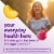 vitafusion Probiotic Raspberry Peach and Mango Flavored Gummy Supplement Perspective: left