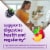 vitafusion Fiber Well Sugar Free Fiber Berry and Peach Flavored Supplement Gummy 5g Perspective: left