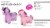 Huffy My Little Pony Pinkie Pie Plush Quad Perspective: left