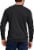 Dickies Men's Heavyweight Long Sleeve Crew Neck T-Shirt - Black Perspective: left
