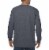 Dickies Men's Heavyweight Long Sleeve Crew Neck T-Shirt - Charcoal Perspective: left
