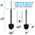 Toilet Brush and Plunger Set Toilet Plunger Toilet Brush Combo Chrome Perspective: left