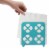 Home Basics Napkin Holder Trinity - Turquoise Perspective: left