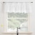 No. 918 Bobbi Geometric Semi-Sheer Valance Curtain Panel - White Perspective: left