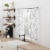 No. 918 Francine Embroidered Tier Curtain - White / Gray Perspective: left