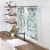 No. 918 Delana Floral Rod Pocket Kitchen Curtain Tier Pair Perspective: left