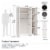 Camberly Framed 3 Door Wardrobe, Graphite Gray Perspective: left