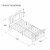 Novogratz Bright Pop Twin Metal Bed in White Perspective: left