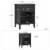 Little Seeds Monarch Hill Hawken Nightsatand with Gold Feather Drawer Pull, Black Perspective: left