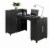 Camberly Hobby and Craft Desk with Storage Cabinet, Black Oak Perspective: left