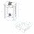 Casual Home Night Owl Bedroom Nightstand with Included Discrete USB Port Station Perspective: left