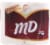 MD 2 Ply Unscented Bathroom Tissue 12 Count Perspective: left