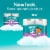 Angel Soft® Lavender Scented Tube Mega Roll Toilet Paper Perspective: left
