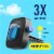 Febreze AUTO Air Freshener Odor-Fighting Automotive Vent Clip Midnight Scent Perspective: left