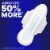 Always Maxi Size 4 Overnight Unscented Pads With Wings Perspective: left